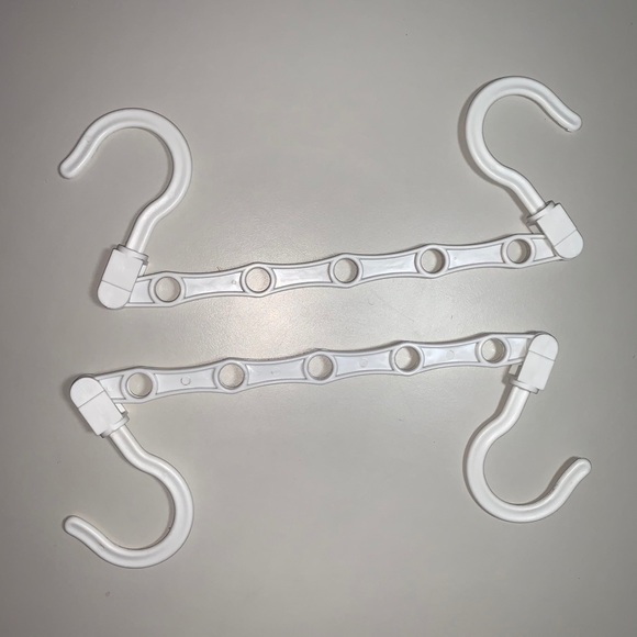 2 White Space Saving Hangers - Picture 2 of 5